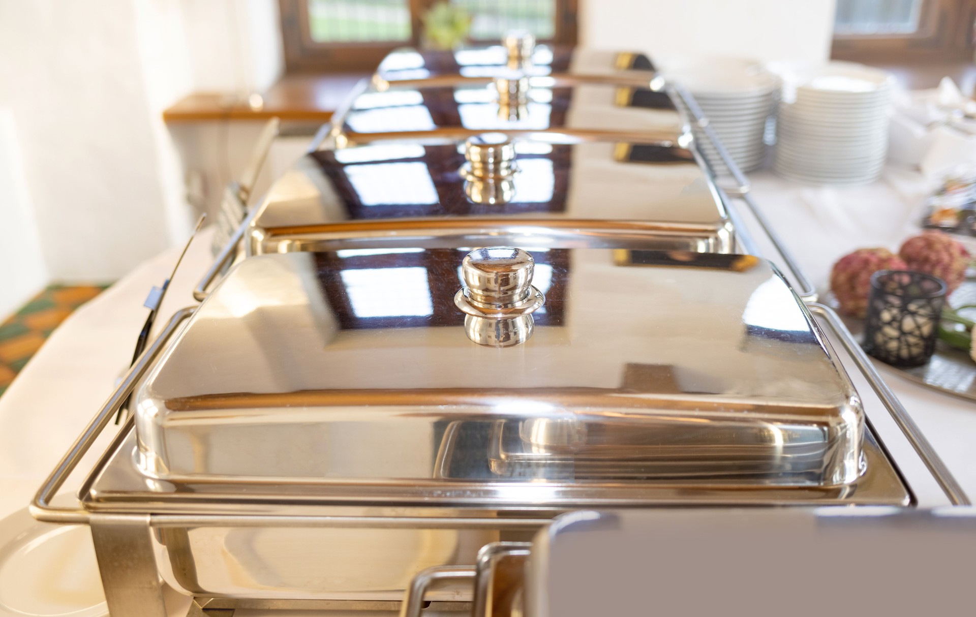 Food catering service buffet